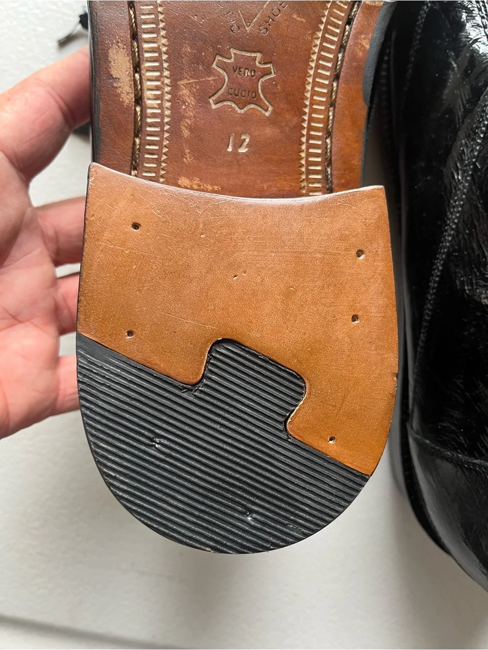 Romano croc embossed